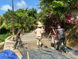 Seperti Ombak Mentawai, Semangat Satgas TMMD ke-130 Bersama Warga Tak Pernah Surut
