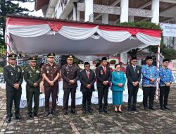 Mewakili Dandim, Danramil 17/Balige Hadiri Upacara Hari Sumpah Pemuda Ke-98 Tingkat Kabupaten Toba 