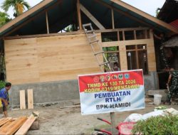 Satgas TMMD ke-130 Terus Percepat Pembangunan RTLH Bapak Hamidi