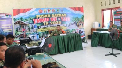 Dansatgas TMMD ke-130 Pimpin Rapat Evaluasi, Pastikan Pembangunan Berjalan Optimal