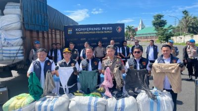 Polda Sumut Gagalkan Pengiriman 144 Ballpress Ilegal Senilai Rp432 Juta di Tol Sergai