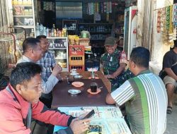 Babinsa Ajak Warga Peduli Kebersihan Lingkungan