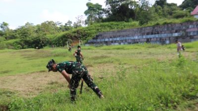 Kebersamaan Satgas TMMD ke-130 dan Warga, Wujudkan Semangat Gotong Royong di Bukit Pamewa Indah