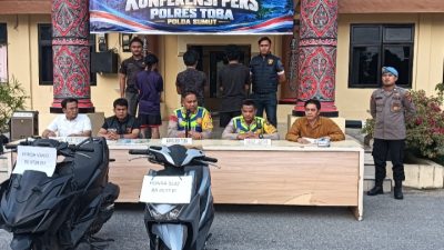 Polres Toba Ungkap Kasus Curanmor, Pelaku Berhasil Diamankan di Kosan di Balige 